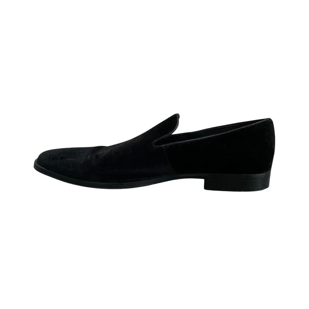 Steve Madden Ortholite Lined Black Soft Velvet Slip-On Formal Loafers Men’s 14M